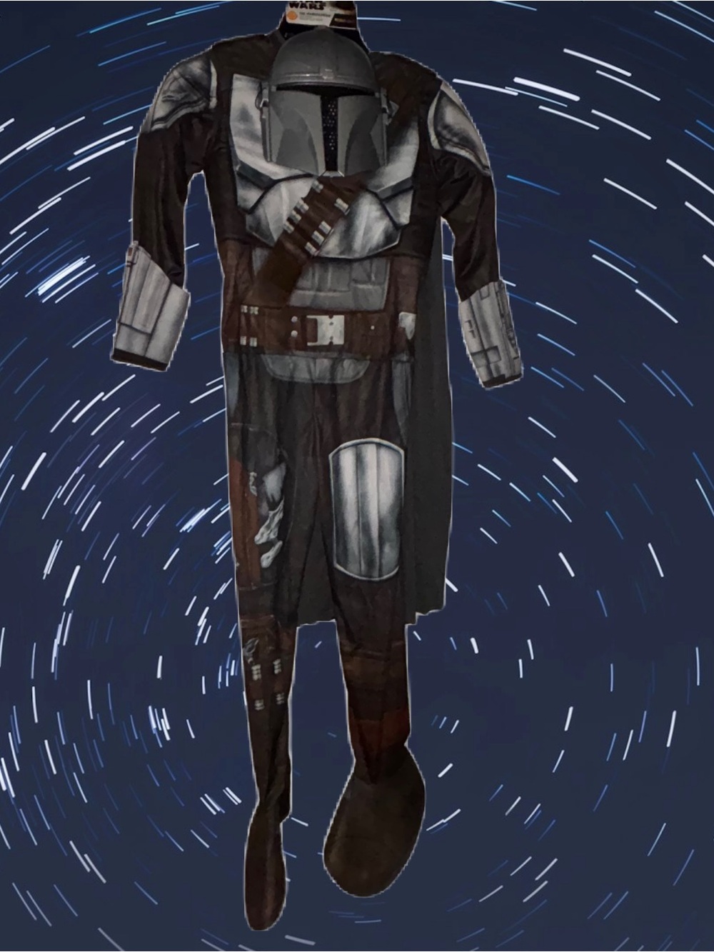 Star Wars Rubies Kids Mandalorian Costume Jumpsuit with Cape & Mask Boys M (8)